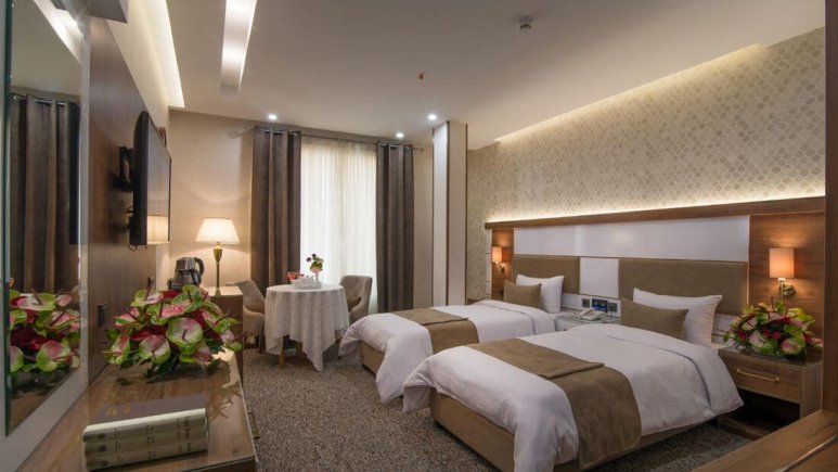 هتل ولیعصر تهران اتاق دو تخته تویین